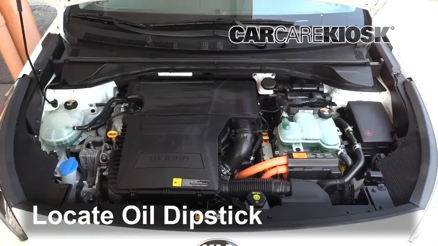 2017 Kia Niro LX 1.6L 4 Cyl. Aceite Controlar nivel de aceite